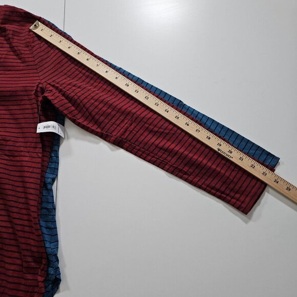 Old Navy Womens Top XL Lot of 2 Mult Stripes LS Round Neck Cottage Everywear - Picture 6 of 16